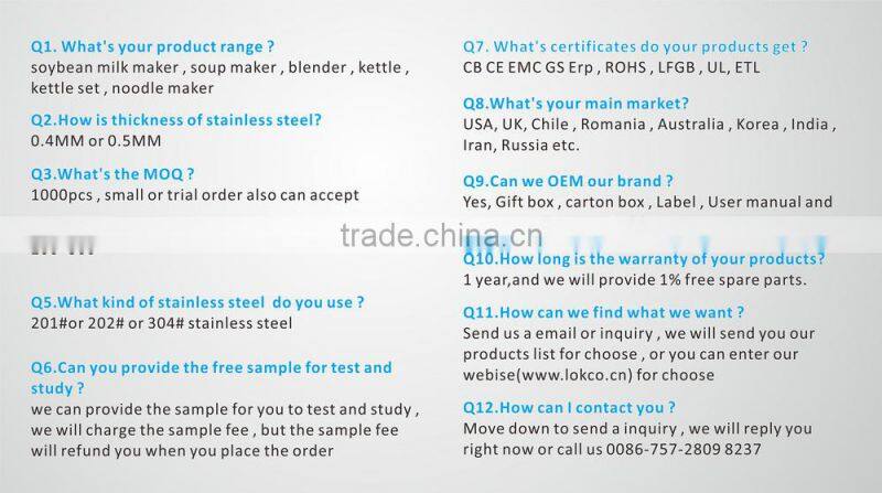 New Stainless Steel Electric Tea Kettle LG-832D