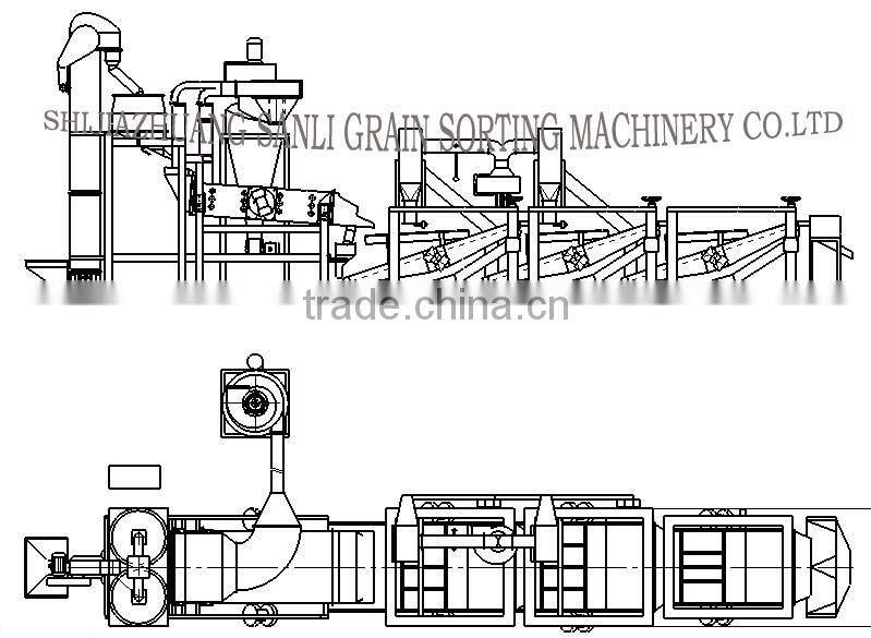 KT-1.2 Sunflower seed hulling machine line in agriculture