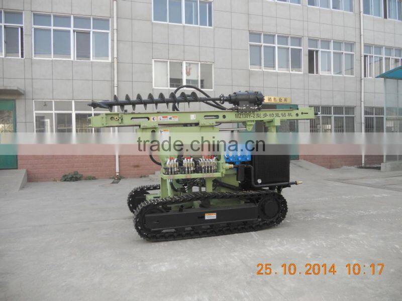 hydraulic blast hole borehole drilling machine /spiral pile drill machine