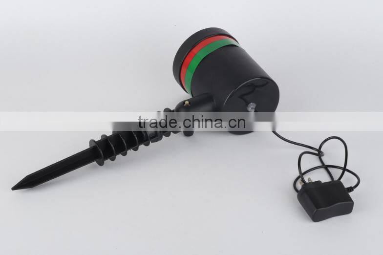 Red and green outdoor indoor christmas laser projector light