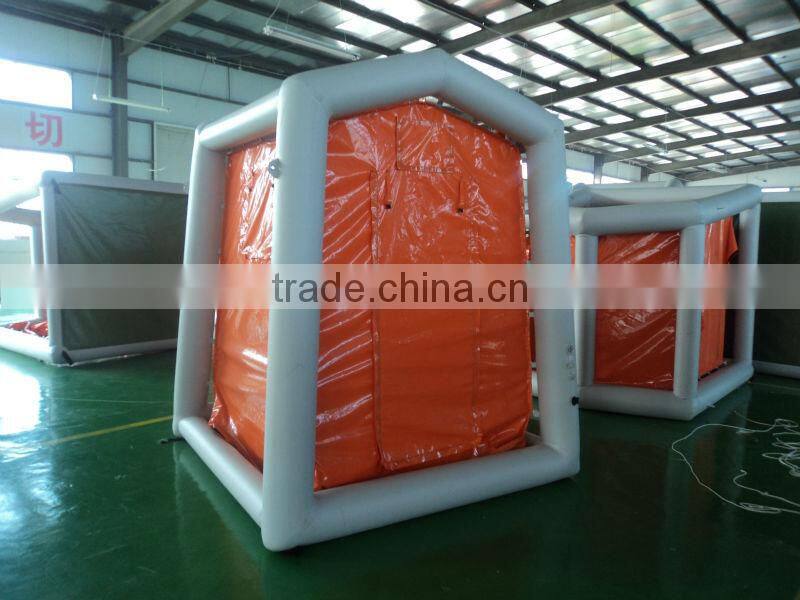 2015 hot Korea pvc CE decontamination inflatable tent for sale