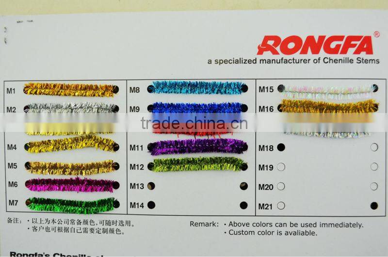 Metallic Chenille Stem Ornaments