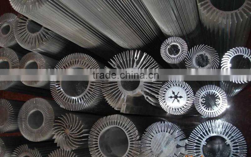 aluminum production ! extruded aluminum heat sink with top quality