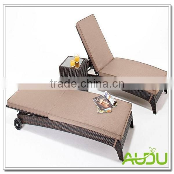 Audu Seaside Garden Set,Seaside Outside Double Sun Lounger Garden Set