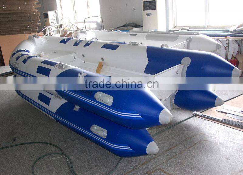 RILAXY Inshore & lake Chinese manufacturer oriented cheap small inflatable center steering console fishing boat for sale
