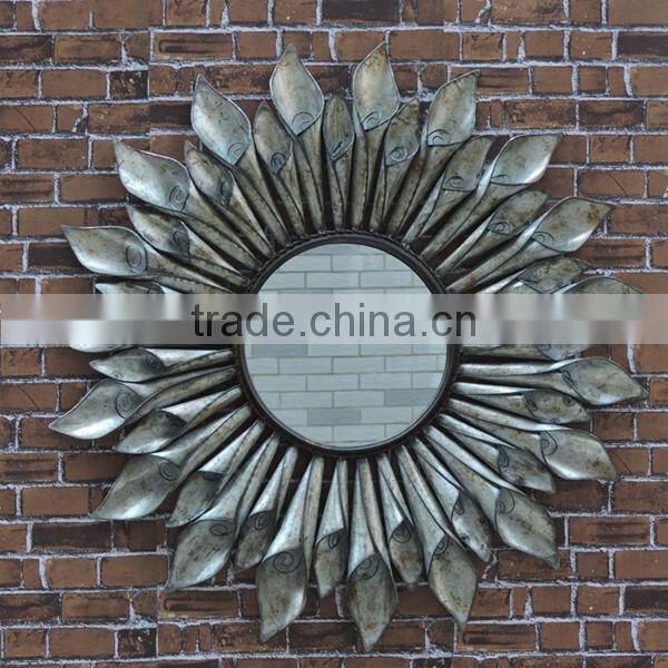 vintage mirror wrought iron wall decor