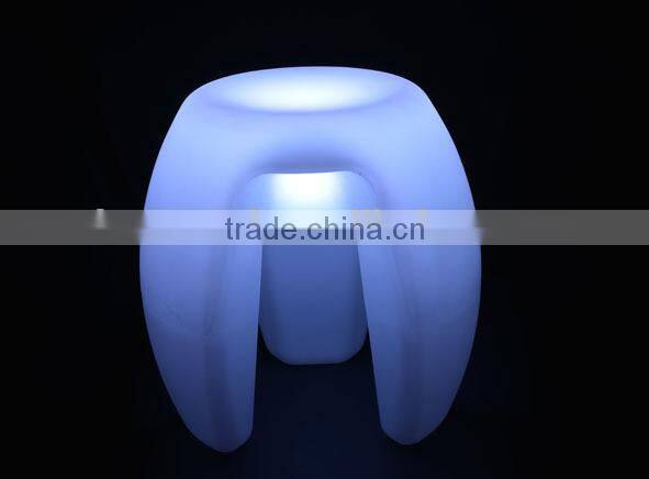 illuminated 16 color change plastic led chair