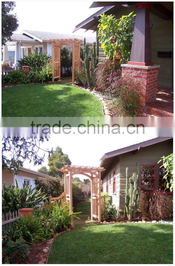 Outdoor decorative garden wooden arch