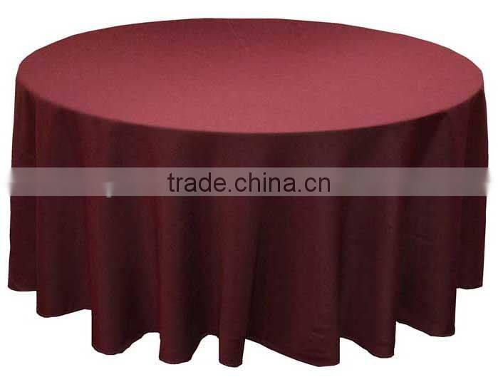 hotsale burgandy jacquard table cover for hotel restaurant weddings
