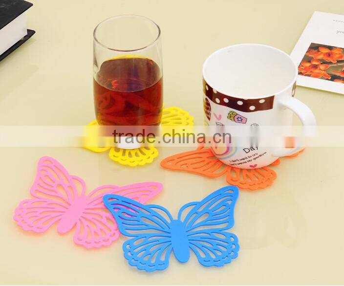 Butterfly Shaped Heat Pads Tea Cup Coaster