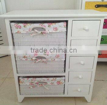 White Color Wood Storage Cabinet With Casters Europe Style Outdoor Cabinet White Laundry Cabinet Solid Wood Storage Bed