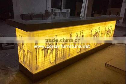 Modern Wooden Glass Night Club Cafe Home Restaurant Salon Bar Counter Design