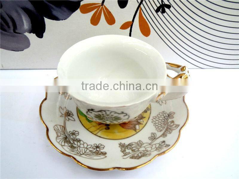 Luxus Porcelain Ceramic tea cup and saucer set