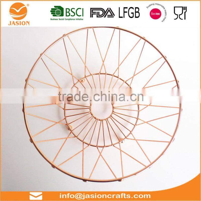 Jiangmen Factory Fashion Design Storage Metal Wire Fruit Basket hanging wire fruit basket