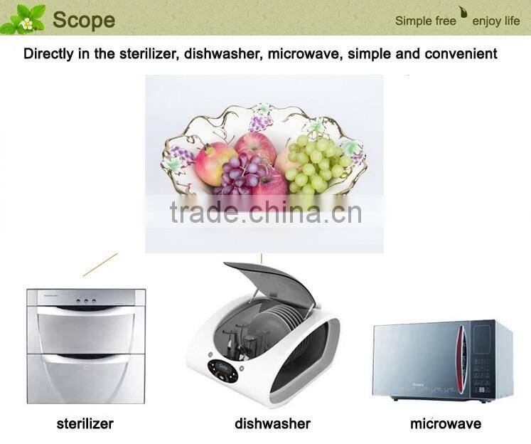 Stock Fashion Golden Ceramic Plate/ceramic diet plate on sale