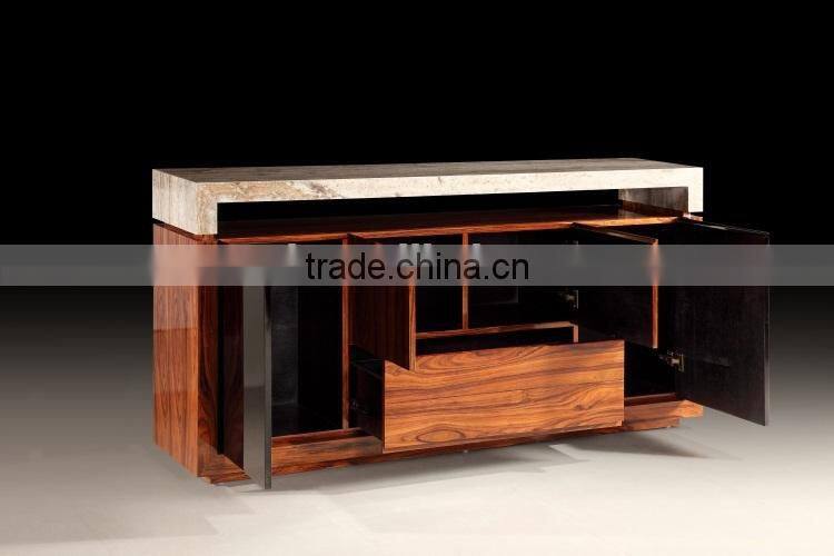 modern marble top and MDF sideboard buffet for home furniture