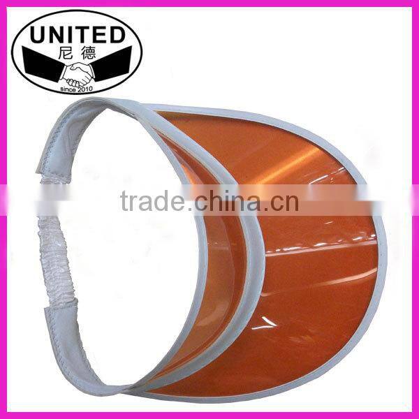 pink pvc sun visor cap for promotion