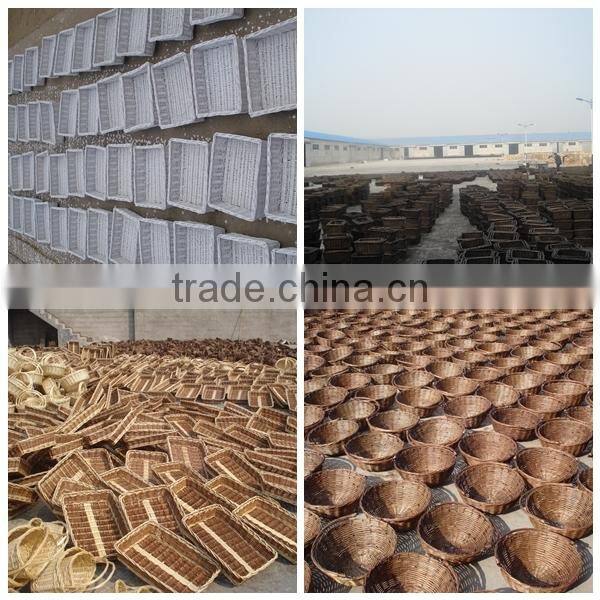 willow basket material cheap supermaket basket cone basket