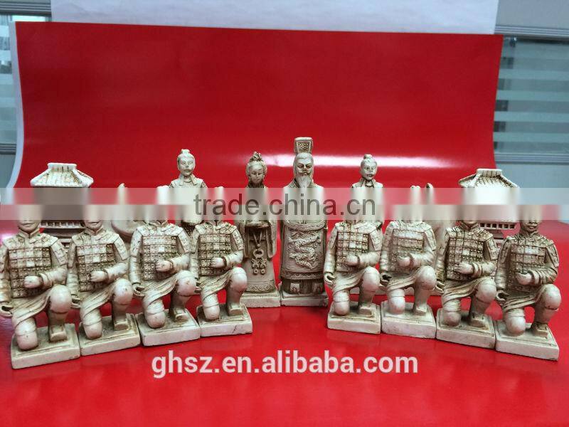 Collectible Qing Dynasty themed decorative fantasy chess set