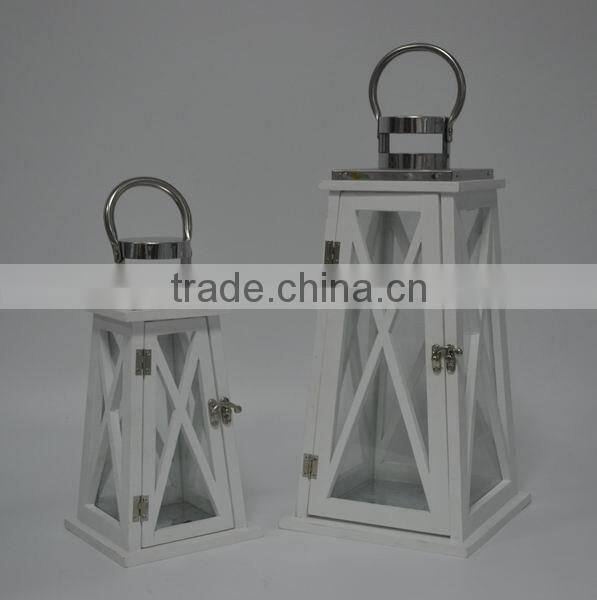 Garden wooden lantern