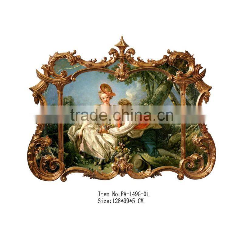 Baroque Decorative caved framed mirror FA-149P-02