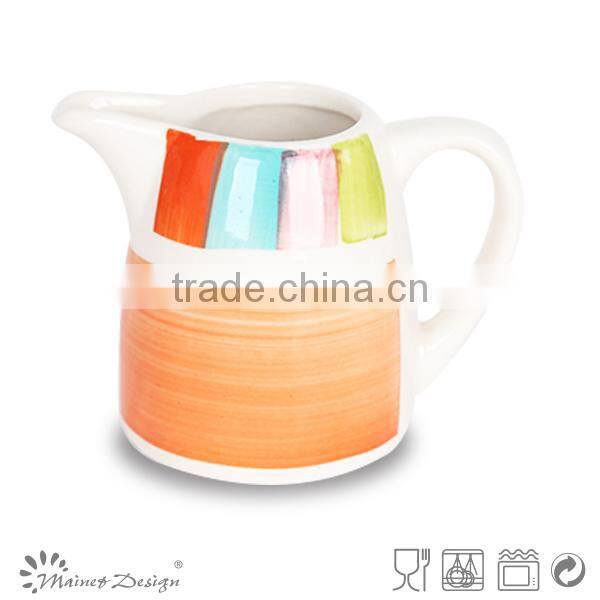 Handpainted tea coffee creamer container