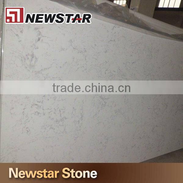 Polishing Volakas white quartz stone tile