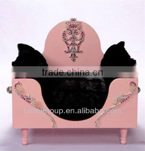 Luxury dreams of hollywood pet bed in tiffany blue/pink, made by soild woon for dog or cat (BG800013)