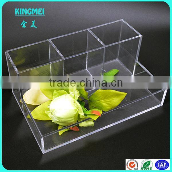 Clear acrylic box with slots