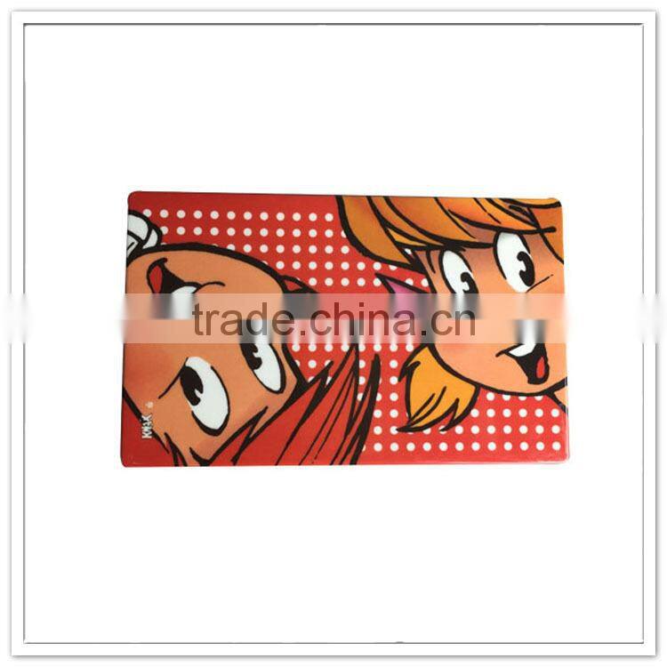 Plastic wares from china girls printed kids placemat, small melamine cutting block