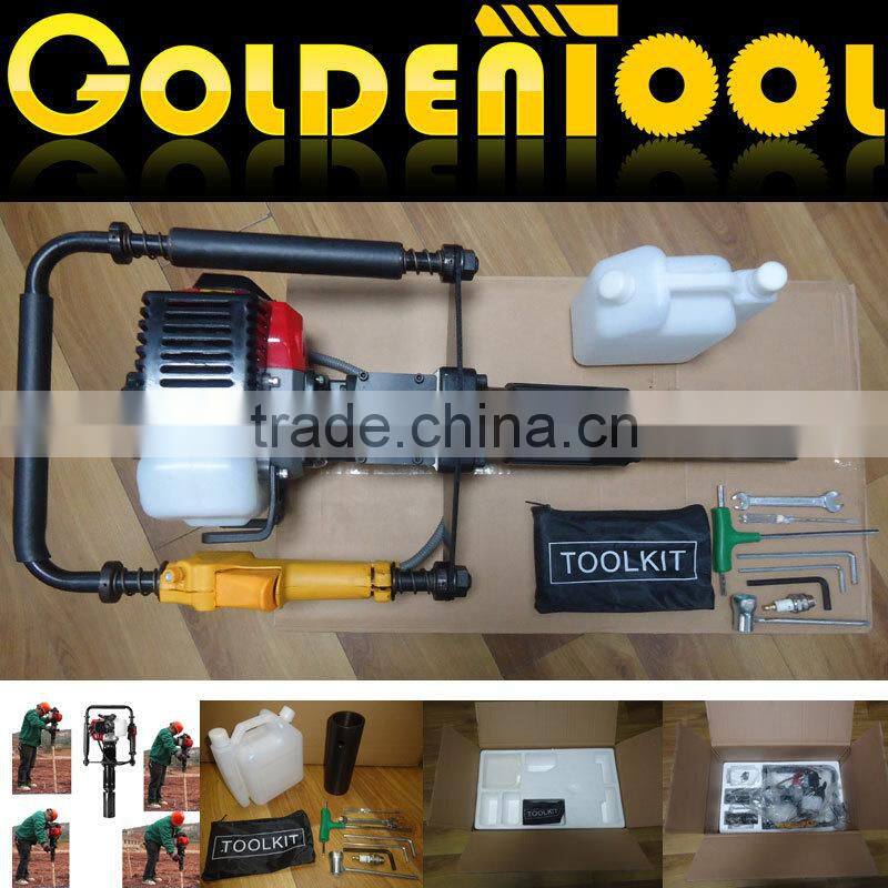 70mm 32.7cc Mini Petrol Pile Machine Portable Gasoline Powered Fence Pile Driver