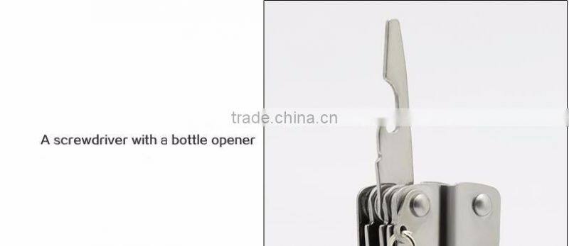 Special gift for men stainless steel LED portable folding mini multi tool pliers
