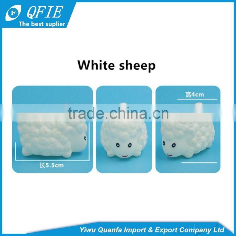 Promotional colorful cheap soft mini lovely animal shape rubber bath toys for baby