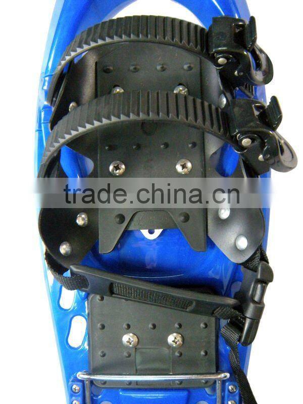Plastic non-slip adult snowshoes blue