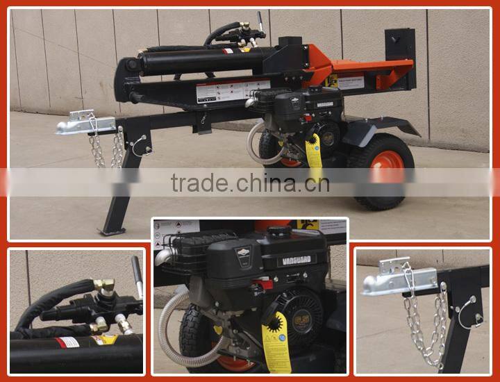 Hot selling CE approved Honda gas motor horizontal vertical towable size 26t wood splitter
