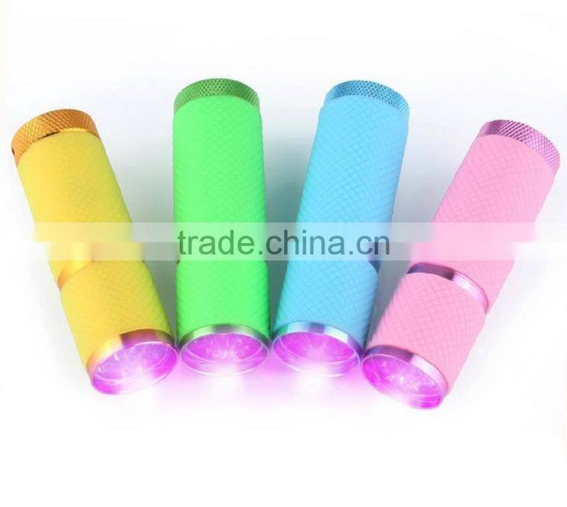 9 purple strong light flashlight,Mini Flash Light Led Lantern