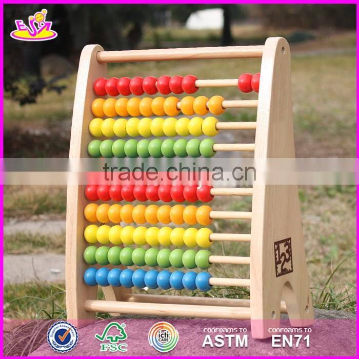 2017 New design small intelligent wooden abacus for babies W12A027