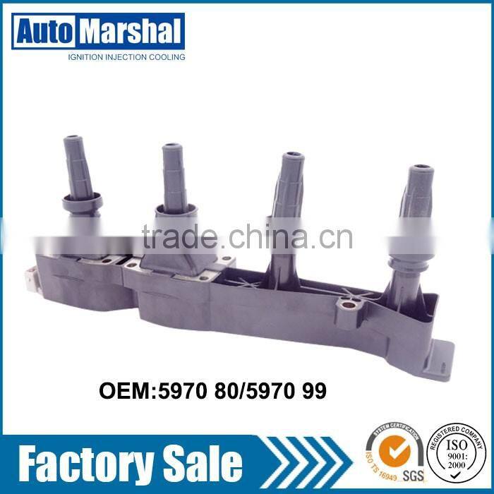 Original Factory Quality automobile ignition coil 597081 5970A3 597080 for PEUGEOT CITROEN