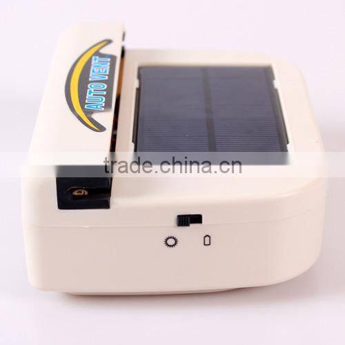 1W Rechargeable Solar Power Auto Vent Car Fan
