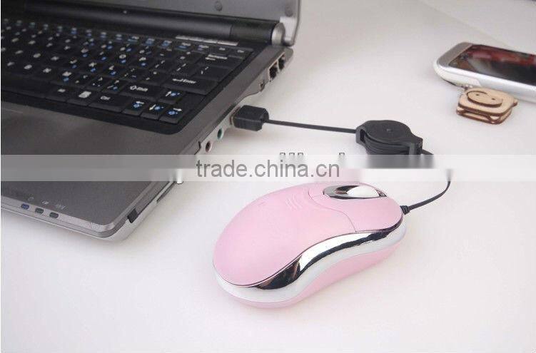Telescopic line mouse USB petals mouse optical mouse