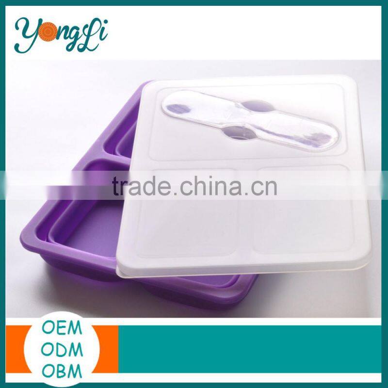 Silicone Collapsible Take Away BPA Free Indian Lunch Box