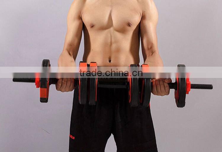 2016 popular new design PVC dumbbell and barbell