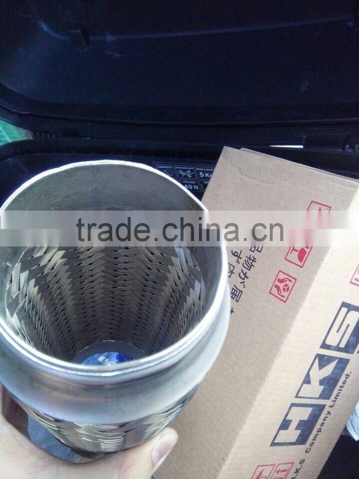 dual braid exhaust flexible pipe