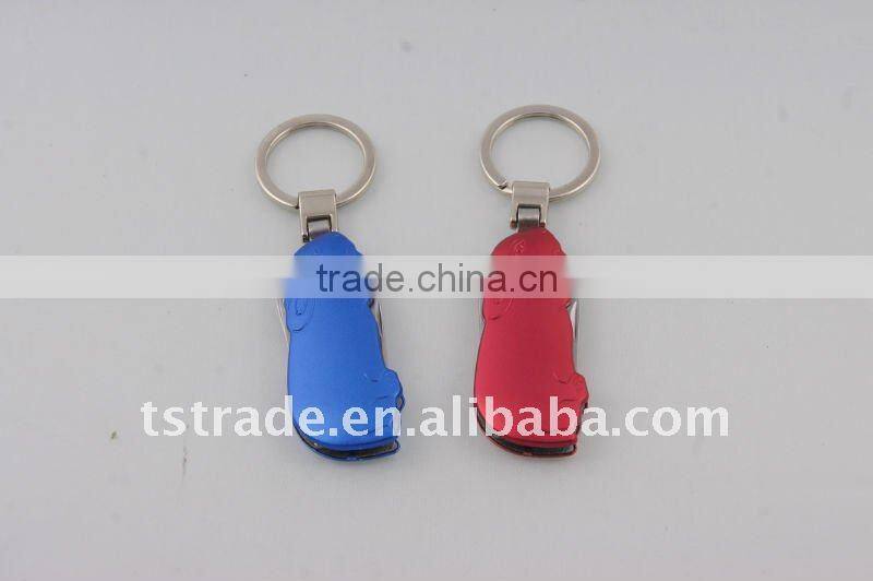 2014 new mini Gifts promotion kinfe popular keychain toolaluminium oxide mini aluminium oxide B102