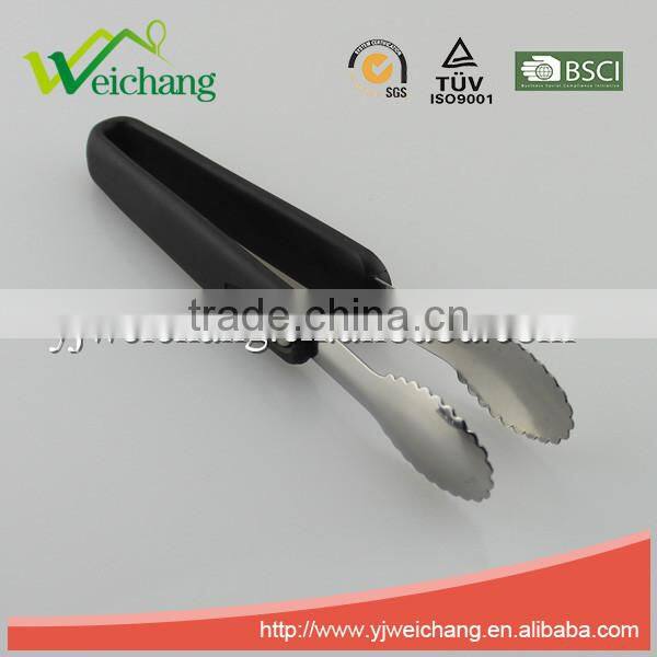 WCE456 premium whole Stainless Steel Food Tong Ice tong cube sugar tong serve tong with PP handle