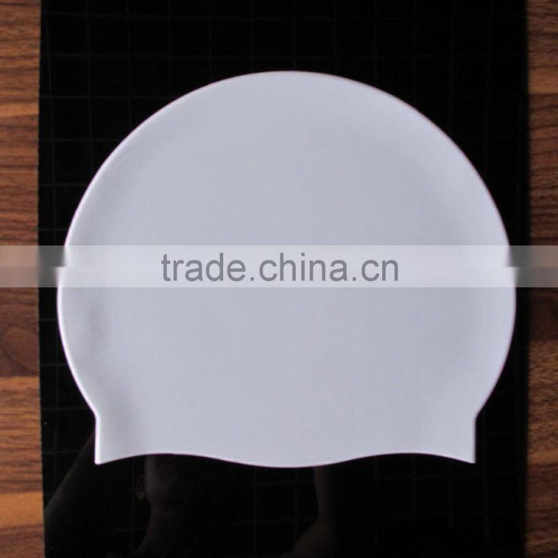 Bulk sale summer diving promotional swimming cap with many colors