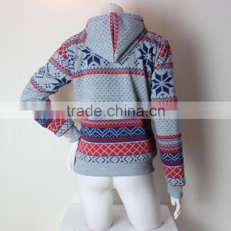 2016 New Style Lady Fashion Designer Hoody Jacket Custom