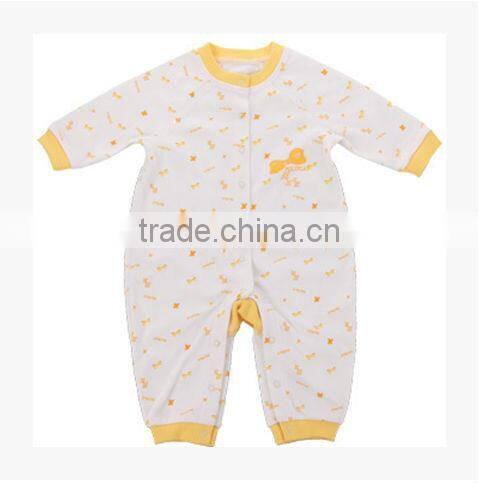 New Design print 100% cotton fabric baby girls romper, baby clothes romper