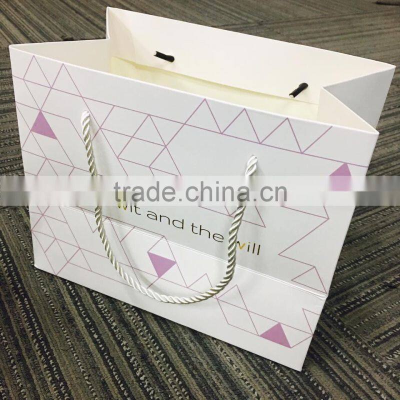 cheap gift paper bags with ribbon handles
