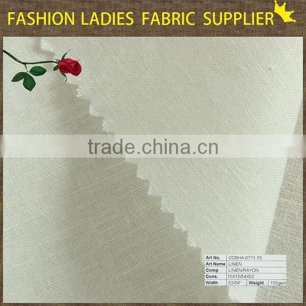 shaoxing cicheng fashion rayon linen fabric for skirt
